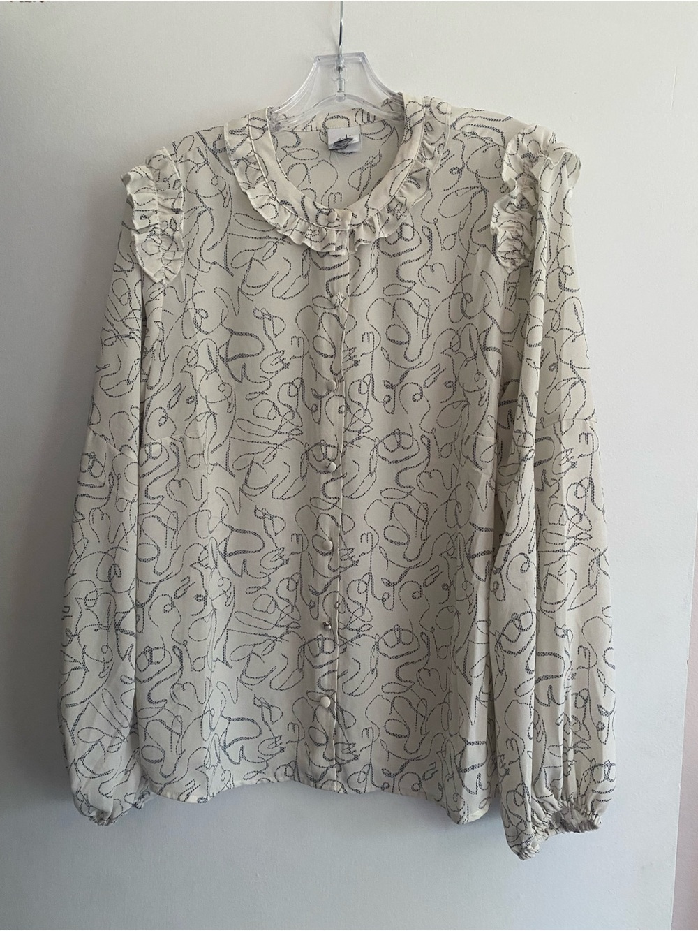 🤍Free Shipping🤍 CAbi Ribbon Trim Blouse- Size L